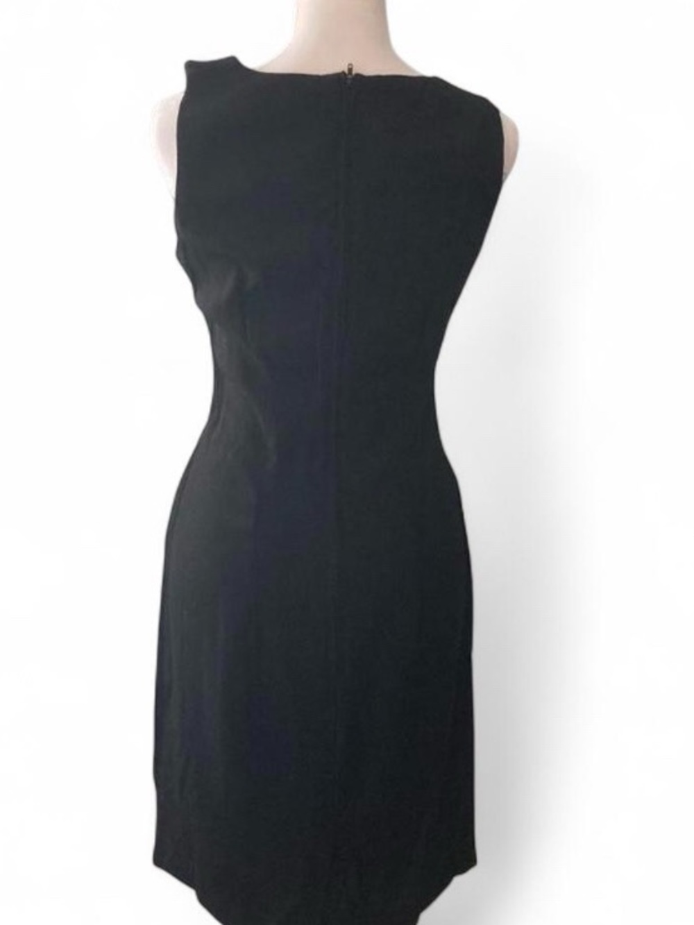Vintage S. Roberts Black Sleeveless Cocktail Dress size 5/6 - Picture 3 of 7